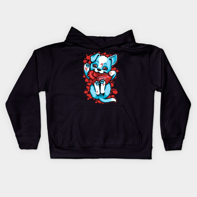 Puppy Love Kids Hoodie by harebrained